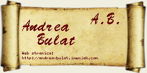 Andrea Bulat vizit kartica
